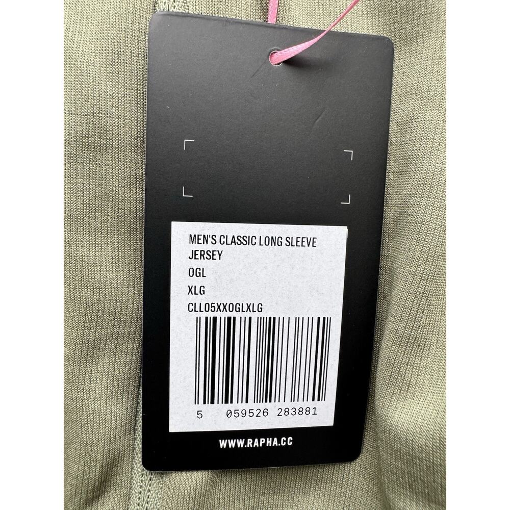 Rapha MEN'S CLASSIC LONG SLEEVE-JERSEY XL Olive Green NWT! - Picture 6 of 6